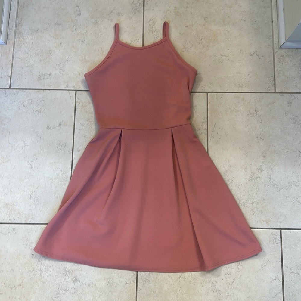 Pink Pleated dress